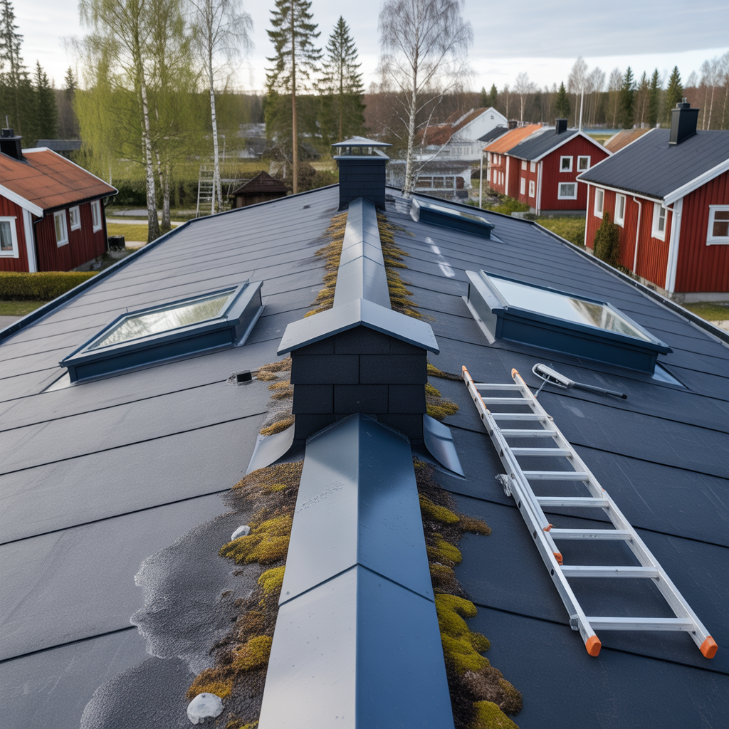 besiktning av papptak checklista for varens egenkontroll